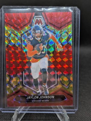 2024 Panini Mosaic #42 Jaylon Johnson Mosaic Red/Yellow /80