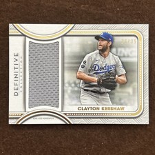 2022 Topps Definitive Collection Jumbo Relic #DJR-CKe Clayton Kershaw /35