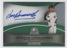 2010 Bowman Platinum Refractor Green 5/199 Gorkys Hernandez #BPA-GH Auto 0a1