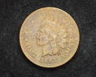 HS&C: 1867 Indian Head Penny/Cent VG - US Coin