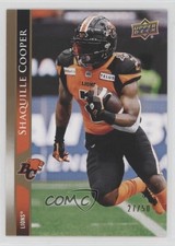 2021 Upper Deck CFL Gold 27/50 Shaquille Cooper Shaq Cooper #106 2b2