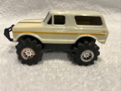Vintage Schaper Stomper 4X4 Ford Bronco White Runs Side Clip 1st Generation