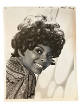 CBS Orig. Foto del comunicado de prensa T-1 1969 de Leslie Uggams anunciando su propio espectáculo