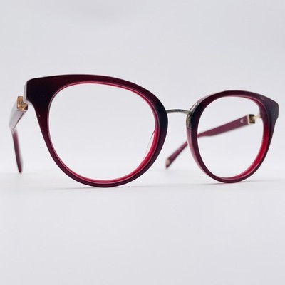 BALMAIN Brille ROT CATS EYE Brillengestell BL1084S 30571310 ABGERIEBEN