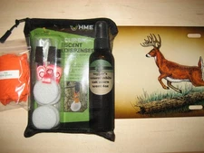 LOGGER'S PREMIUM  4 oz WHITE -OAK ACORN DEER ATTRACTOR + THREE WICK DISPENSERS
