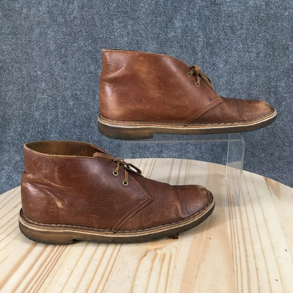 Clarks Originals 13292 Desert Chukka Boots Womens 8M Brown Oiled Leather Lace Up Clarks Originals Men 10M Chukka Desert Boots and similar items main image 4
