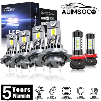 For Ram ProMaster 3500 2014-2021 LED Headlight Hi/Lo Fog Beam Bulbs 80000LM 100W