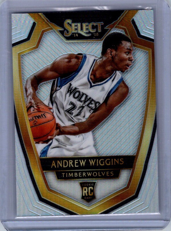 2014 SELECT SILVER PRIZM #120 ANDREW WIGGINS RC