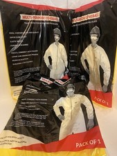 3 PACKS Of Multi-Purpose Coverall One Fits Most Adults - Durable Elastic Wrists