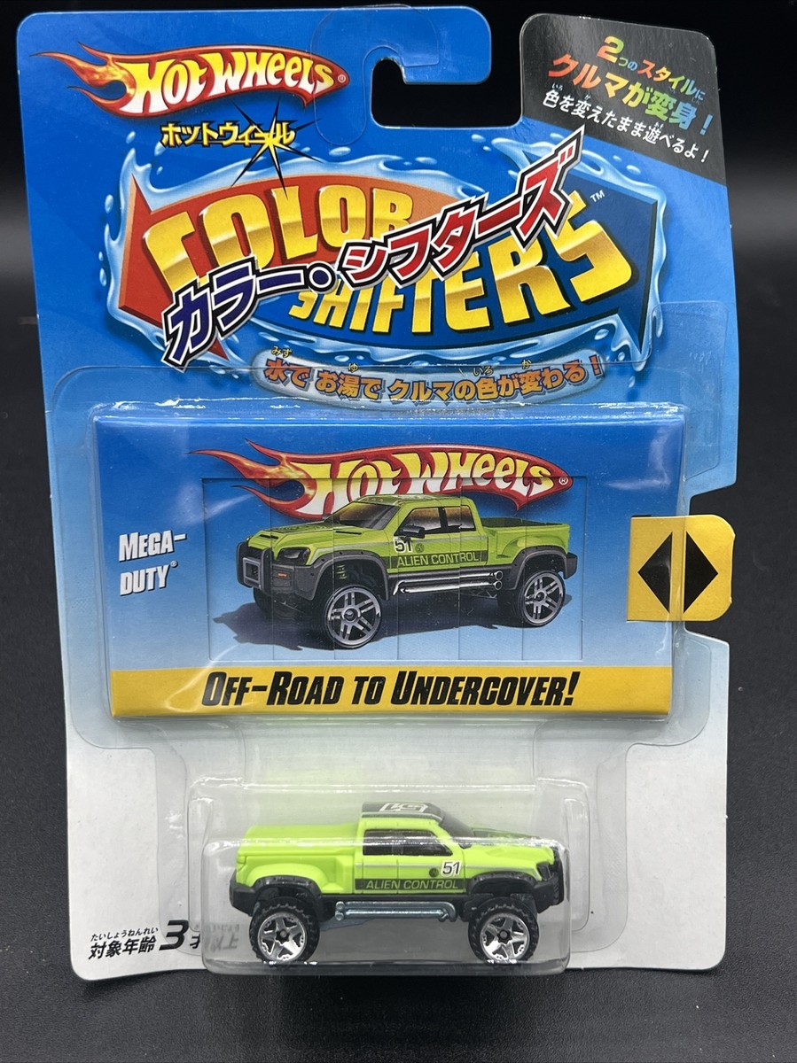 ミニカー Hot Wheels OGC Splitback 2008 2008 Hot Wheels JAPANESS CARD GREEN MEGA DUTY Color Shifters