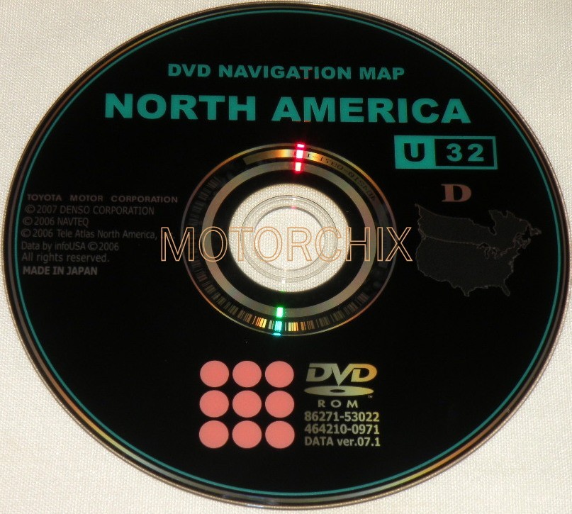 （mami）SMAP LIVEDVD TOYOTA LEXUS NAVIGATION DVD CD DISC U32 NAVAGATION DISK OEM
