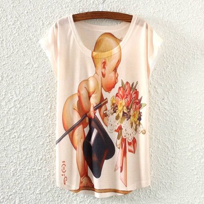 Low Cost New Fashion Summer Women Short Sleeve Baby Love Print T Shirt Tee Blouse Tops Low Cost New Fashion Summer Women Short Sleeve Baby Love Print T Shirt Tee Blouse Tops