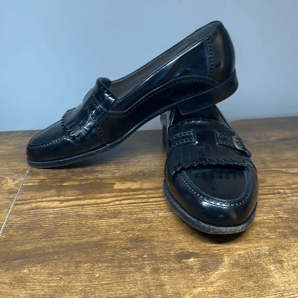 Bally Claremont Black Loafers 9 Dress Shoes Made in Italy | eBay display picture 2