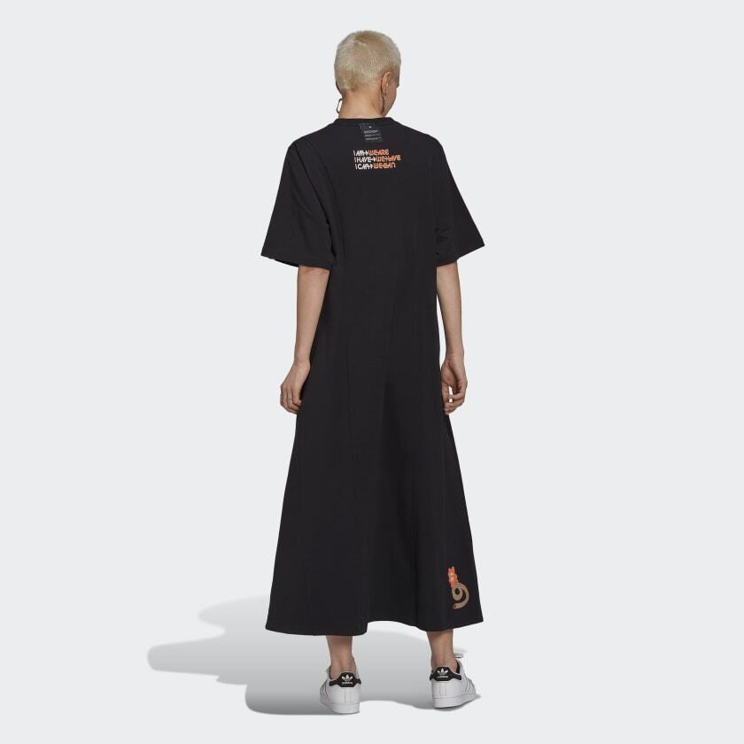 Adidas Originals Three-Stripe Black Maxi Dress | eBay