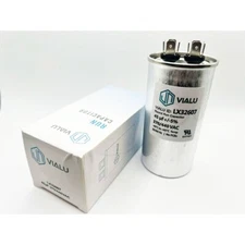 VIALU - 45 uf/MFD 370 VAC volts Round Run Capacitor 50/60 Hz