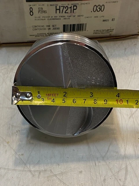 Juego de 8 pistones Federal Mogul Sterling H721P | 3-7/8" de diámetro Agujero de pasador de 17 mm Foto 4 de 4