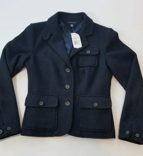 Nuevo con etiquetas Chaqueta Blazer De Mujer Tommy Hilfiger Forrado Azul  Marino Talla Pequeña | eBay