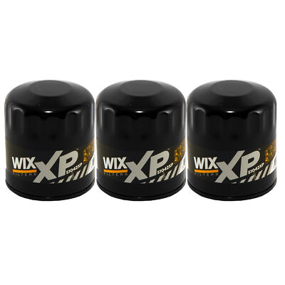 Wix XP Set 3 Engine Motor Oil Filters For Caddy Chevy GMC Hummer Saab StdAsp