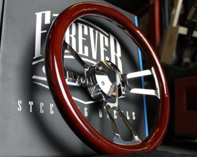 555-70398: Classic Wood Grain Steering Wheel | 15 In. Diameter | 2 - Foto 2