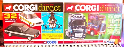 2 X CORGI ''DIRECT'' PRODUKTBROSCHÜREN. Weihnachten 2009 & Mai 2010.