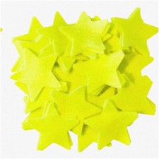 Glowing Galaxy: Neon Yellow Felt Stars - 140pcs, 1 Inch