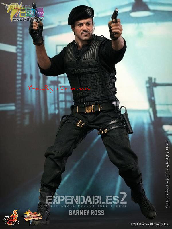 Perfect Hot Toys 1/6 Mms194 The Expendables 2 Barney Ross In Stock