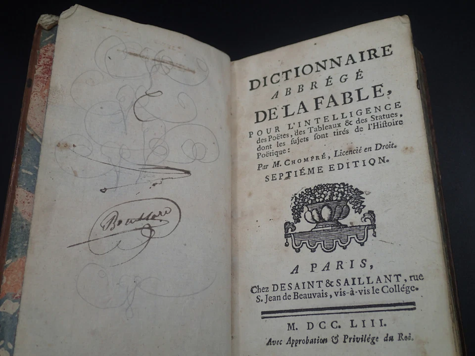 1753 Dictionnaire Mythologique Créatures héros Homère Grèce Antique Zeus Apolon  - Photo 3/4