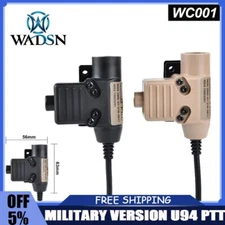 Tactical U94 PTT Push To Talk Military Headset Adapter Kenwood For Baofeng UV5R
