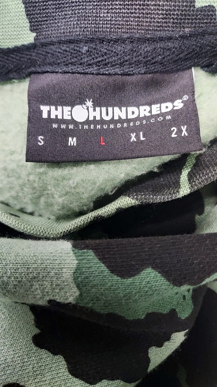 The Hundreds UNISEX Sweatshirt Fight Back Camo Print Size L image 4