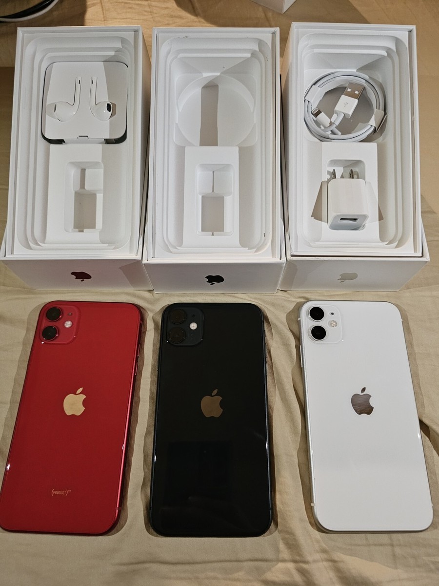 3 Apple iPhone 11s (PRODUCT)RED, BLACK, WHITE - 64GB (T-Mob) A2111