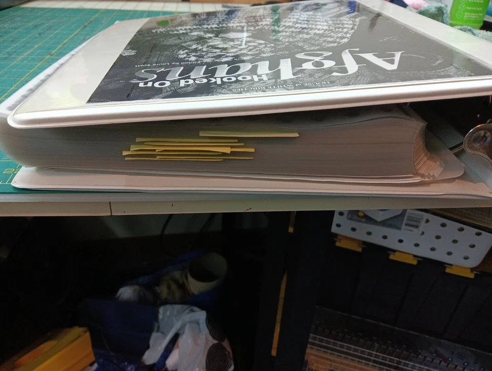 House of White Birches Hooked on Afghans 50 Afghans to Crochet 3 Ring Binder - Image 4 of 4