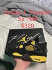 Size 10 - Jordan 4 Retro LS Low Thunder