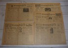 Liverpool UK Evening Express (5) Five World War II February, 1944 Issues