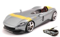 Burago 1/18 Ferrari Monza SP1 2018 Grau Statisches Modell Diecast