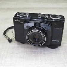 Sears Auto 35 Autowinder Camera with Rikenon Lens WORKS!