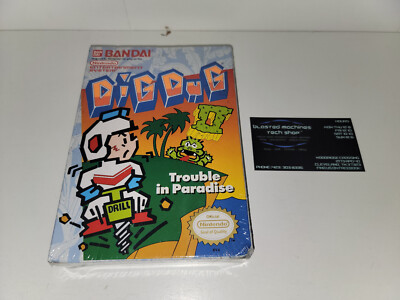 Dig Dug II 2 Nintendo NES FACTORY-SEALED NEW H-SEAM RARE!