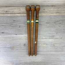 Vintage 12” Weaving Bobbins-Lot Of 3
