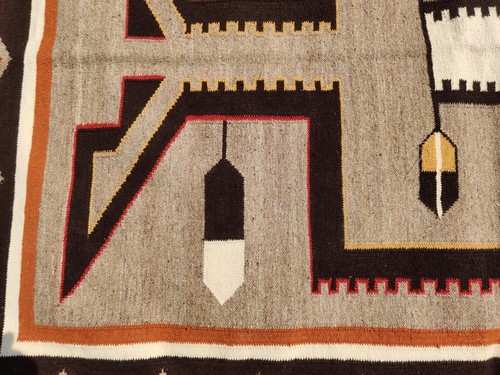 Handmade Navajo Rug Size 8x10 Native American style Modern rug Free Shipping - Picture 12 of 13
