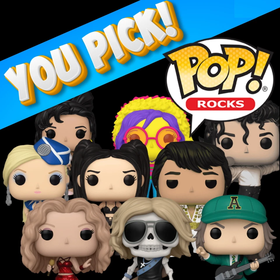 Funko Pop! Rocks You Pick Brand New Vaulted Rare Authentic Music Collectors