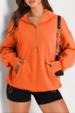 Half Zip Oversized Hoodie - 9 Colors