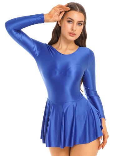 Mujer Brillante Gimnasia Leotardo Vestido Atlético Deporte Danza Unitard Traje de Baño - Imagen 6 de 180