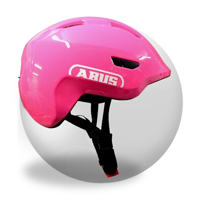 Abus Smiley 3.0 Junior Helm Shiny Pink Kinderhelm Fahrradhelm Gr M 50-55 cm