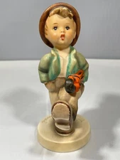Hummel Happy Traveler Figurine 1960s Boy with Umbrella and Gentle Spirit 109/0