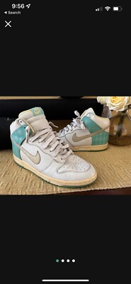 Rare Nike dunk high tweed sail azure size 9.5 | eBay