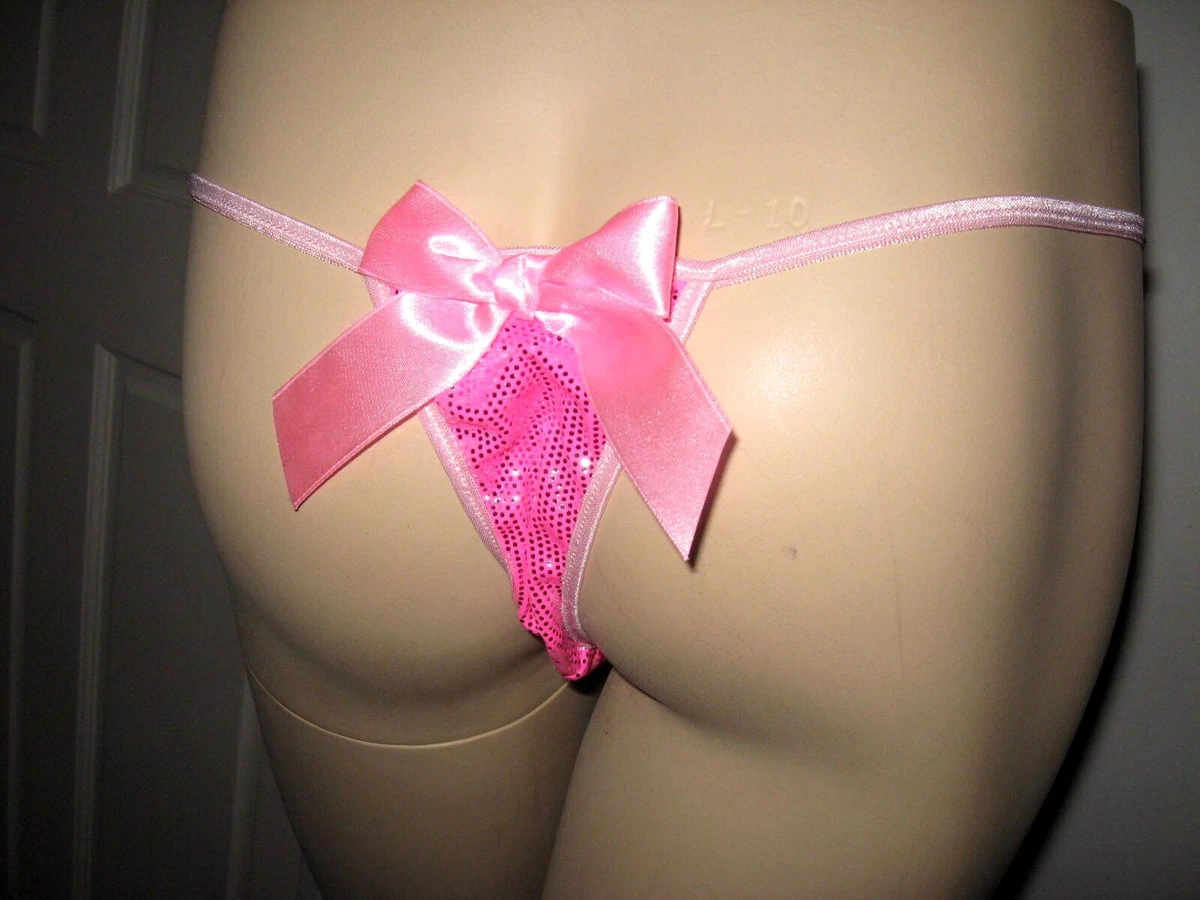 Hello Kitty G string Panties sparkly pink purple knickers feminine Lingerie  Gift