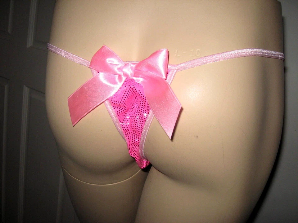Hello Kitty G string Panties sparkly pink purple knickers feminine Lingerie Gift — 第 2/3 张图片
