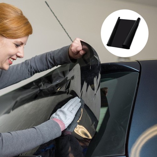 NEW 5% 75CM x6M CAR WINDOW TINT FILM KIT TINTING SUPER DARK BLACK LIMO UV Block - Picture 6 of 6