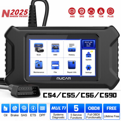 USED MUCAR OBD2 Diagnostic Scanner Code Reader ABS SRS Engine System Scan Tool