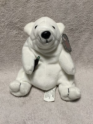 New With Tags 1997 Coca-Cola 'Polar Bear With Bottle' Bean Bag Plush | eBay
