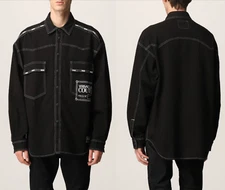 Versace Jeans Couture Unisex Denim Shirt Jacket Logo Blouson Hemd Jacke BNWT XL